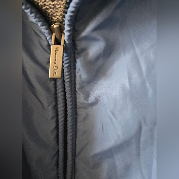 Massimo Dutti Wool and Cashmere Navy And White Sweater, Blue Inner Neck Liner.XL - Picture 6 of 13
